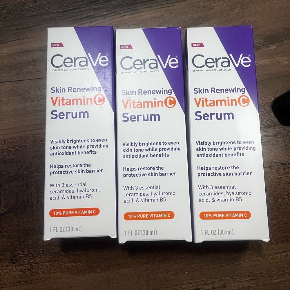 3pk CeraVe Skin Renewing Vitamin C Serum
